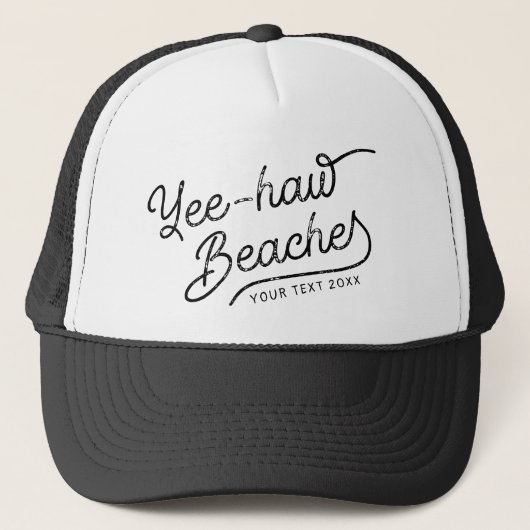 Yee-haw Stranden Custom Matching Lente pauze Trucker Pet (Voorkant)