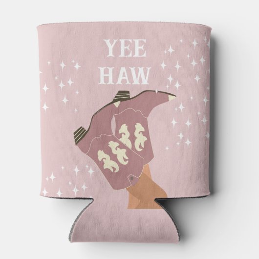 Yee Haw Western Rodeo Cowboy Boots Blush Roze Blikjeskoeler (Achterkant)