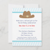 Yee Haw Westerne Cowboy kinderen Birthday Party Kaart (Achterkant)