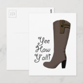 Yee Haw Y'all Briefkaart (Voorkant / Achterkant)
