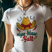 Yee Haw Y'all Cowgirl Pet Design Tri-Blend Shirt