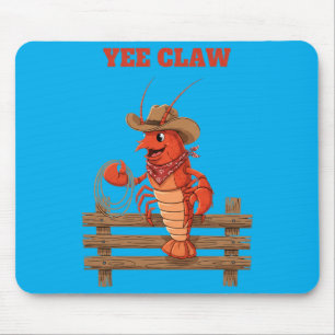Yee Klauw Cowboy Kreeft Leuke Ontwerp Voor Zeevruc Muismat