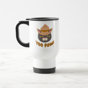 Yee Paw Howdy Cowboy Pet Country Fun Cartoon Reisbeker