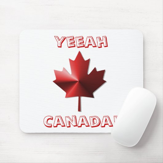 Yeeah Canada Flag Maple Leaf Mousepad Muismat (Met muis)