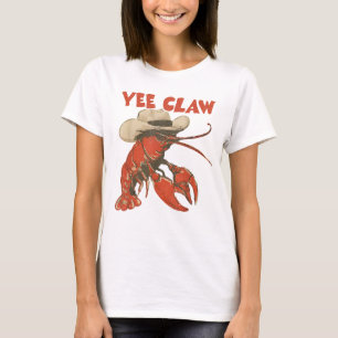 Yeeclaw Western Cowboy Kreeft Kook Zomer T-shirt