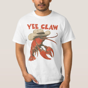 Yeeclaw Western Cowboy Rivierkreeft Koken Zomer T-shirt
