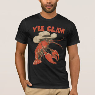 Yeeclaw Western Cowboy Rivierkreeft Koken Zomer T-shirt