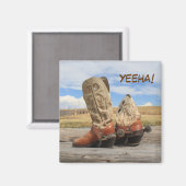 Yeeha Rustic Western Boot Magnet (Voorkant / Achterkant)