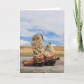Yeeha! Westerse Laarzen Viering All Occasion Kaart (Voorkant)