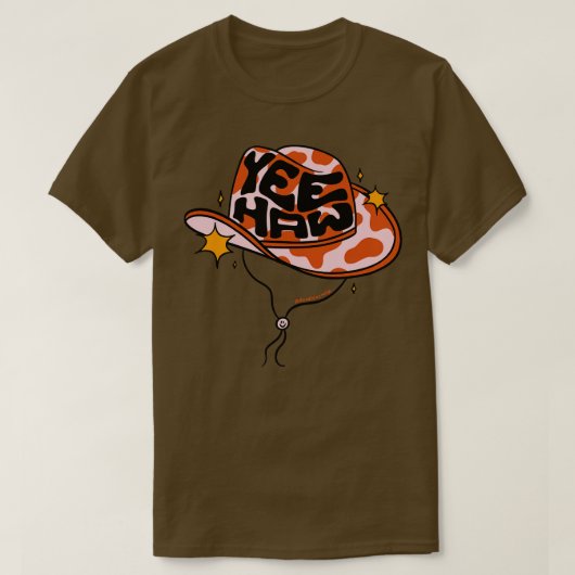 Yeehaw Cowboy Pet T-shirt (Design voorkant)