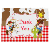 Yeehaw Cowboy Western Verjaardag Groot Cadeauzakje (Achterkant)