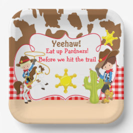 Yeehaw Cowboy Westerne Birthday Party Papieren Bordje