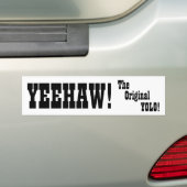 Yeehaw - de oorspronkelijke YOLO - Bumpersticker (Op auto)