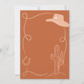 Yeehaw Disco Cowboy eerste Rodeo Verjaardagsjongen Kaart (Achterkant)