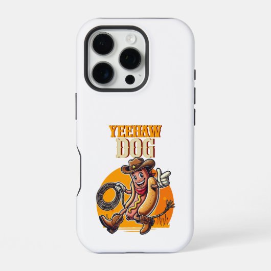 Yeehaw Dog iPhone Hoesje (Achterkant)