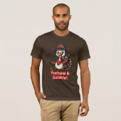 Yeehaw & Gobble Turkey Shirt – Western Thanksgivin (Voorkant volledig)