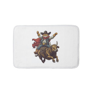 Yeehaw Kat - Wild West Cat Cowboy Rodeo Badmat
