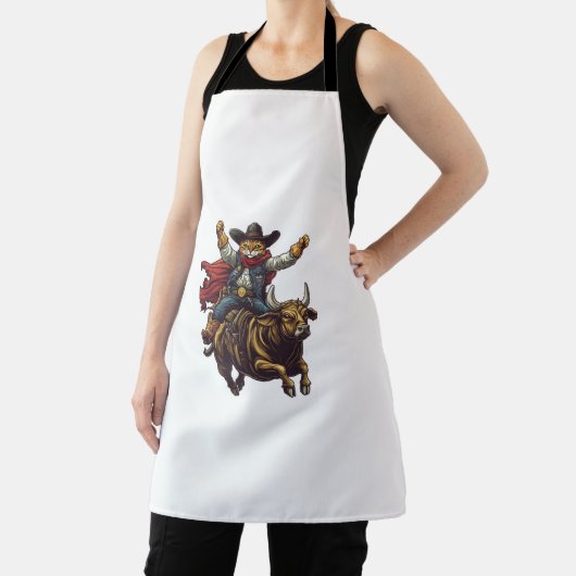 Yeehaw Kat - Wild West Cat Cowboy Rodeo Schort (Insitu)