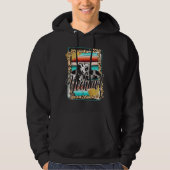 YEEHAW  Leopard Cow Pattern Print Serape Rodeo 1 Hoodie (Voorkant)