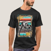 YEEHAW Leopard Cow Pattern Print Serape Rodeo 1 T-shirt (Voorkant)