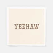Yeehaw mijn eerste Rodeo verjaardagsfeestje Bord N Servet (Voorkant)