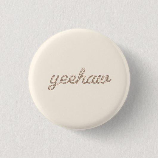 Yeehaw Rodeo Cowboy Button (Voorkant)