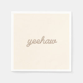 Yeehaw Rope Mijn eerste Rodeo verjaardagsfeestje B Servet