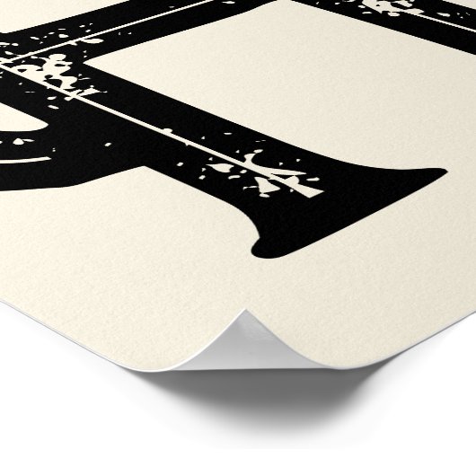 Yeehaw Typografie Western Wall Ranch Cabin Home Poster (Hoek)