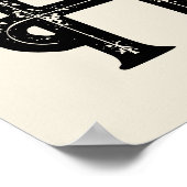 Yeehaw Typografie Western Wall Ranch Cabin Home Poster (Hoek)