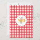 Yeehaw! uitnodiging van Cowboy Birthday (Achterkant)