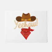 Yeehaw Western Country Howdy Southern Cowboy Yee H Deurmat (Voorkant)