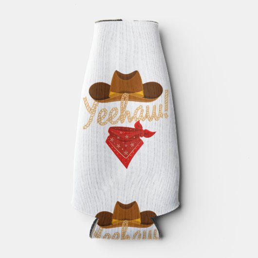 Yeehaw Western Country Howdy Southern Cowboy Yee H Flesjeskoeler (Voorkant)