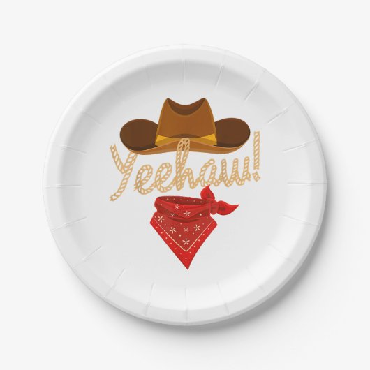 Yeehaw Western Country Howdy Southern Cowboy Yee H Papieren Bordje (Voorkant)