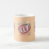 YEET Comic Speech Bubble Funny Meme Peach Koffiemok (Center)