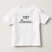 Yeet Definition T Shirt Funny Meme (Voorkant)