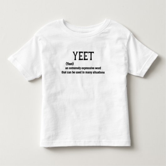 Yeet Definition T Shirt Funny Meme (Voorkant)