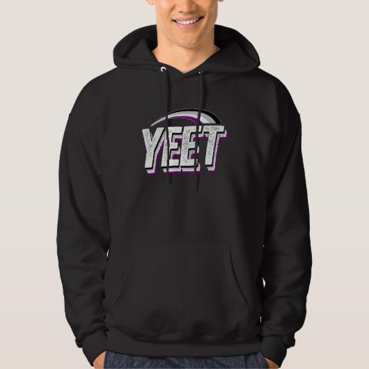 Yeet Meme Asexual Pride Flag Rainbow Millennial Ge Hoodie (Voorkant)