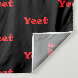Yeet Rode Tekst Yeeted Uitroep Viraal Zinnetje Wandkleed