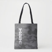Yeet Slate Gray Stealth Camouflage Canvas tas (Voorkant)