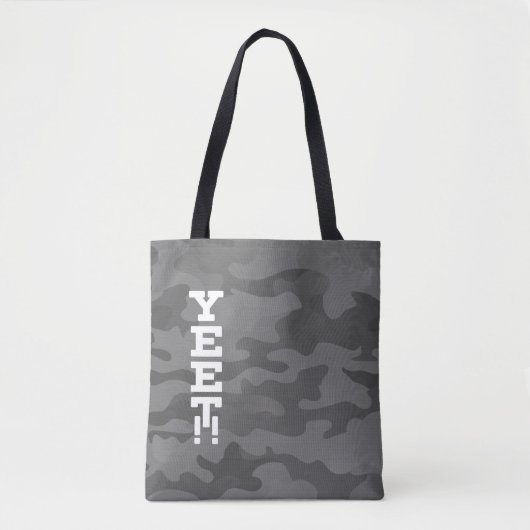 Yeet Slate Gray Stealth Camouflage Canvas tas (Voorkant)