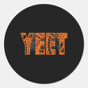 Yeet Smmer Kleding Gezegde voor alle Mannen Vrouw Ronde Sticker