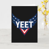 Yeet Tribal Art Funny Saying Meme Slang Men Boys K Kaart (Gele Bloem)