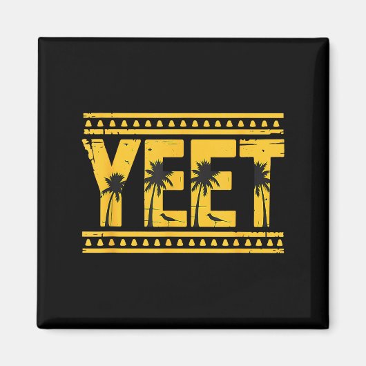 Yeet Tribal Art Meme Funny Slang  Magneet (Voorkant)