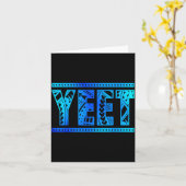 Yeet Tribale Kunst Grappige Quote Voor Mannen Jong Kaart (Gele Bloem)