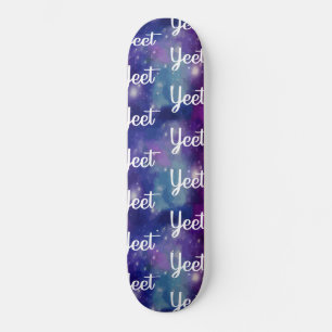 Yeet Uitdrukking Ruimte Melkweg Uitroep Persoonlijk Skateboard