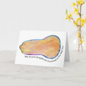 Yehi Ratsones Squash Blessing Kaart (Gele Bloem)