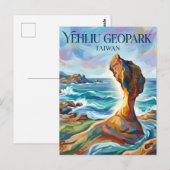 Yehliu Geopark Taiwan Briefkaart (Voorkant / Achterkant)
