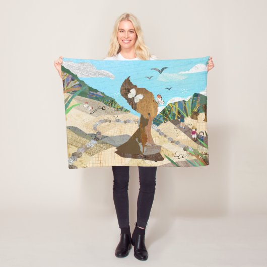Yehliu Queen's Head Artistic Rug Fleece Deken (In situ)