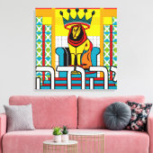 Yehudah Judah Canvas Afdruk (Insitu (Woonkamer))
