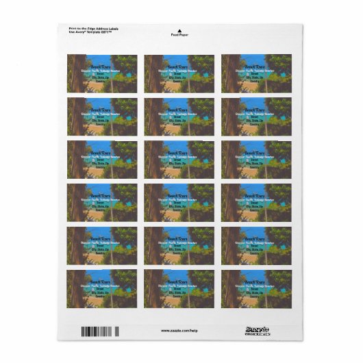 Yelapa 1017 Adres Etiket (Full Sheet)